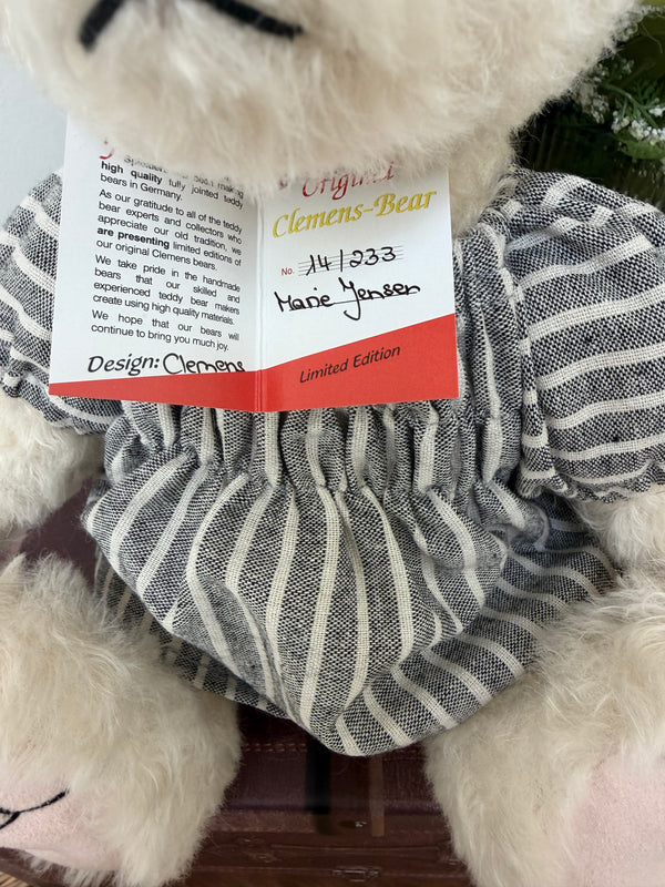 Clemens Teddy Marie Jensen Limited Edition Mohair Collectable Teddy Bear No 14