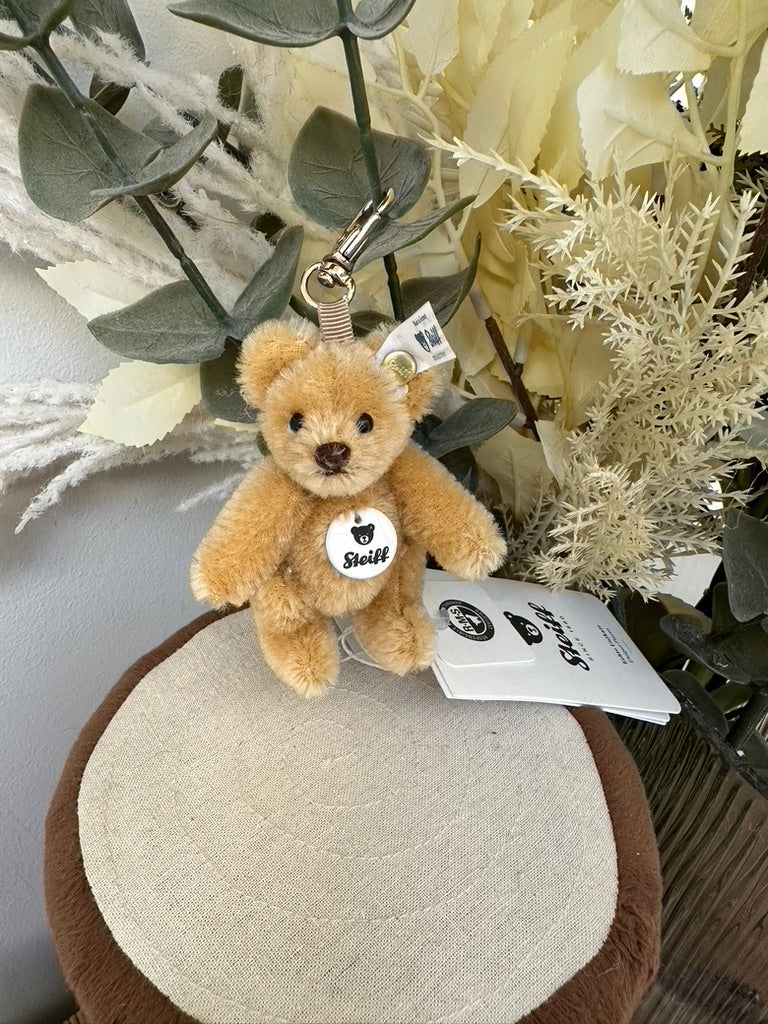 Mini Teddy Bear Steiff Wheat Blond Mohair Keyring – Lovely Bears