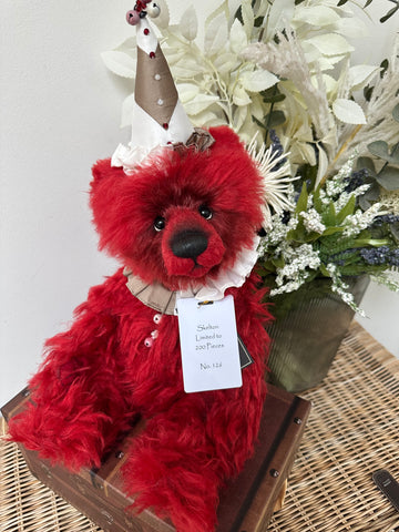 Skelton Limited Edition Alpaca / Mohair Limited Edition Clown Bear No 126