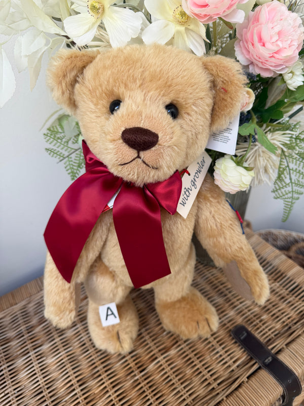 Clemens Large 40 cm Nostalgia Gold Mohair Growler Teddy Bear  Option A