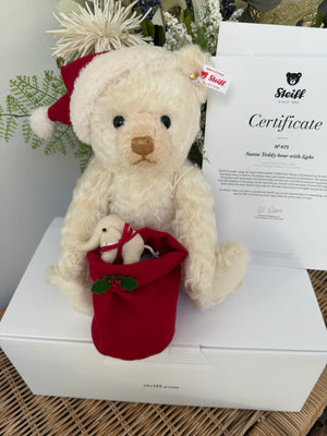 Santa Teddy Bear with Light Limited Edition No 475