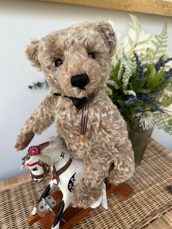 Frederic 34cm Steiff Mohair Teddy Bear with Growler & Bow tie.