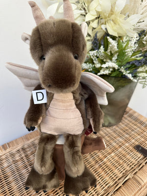 Clubs Charlie Bears Bearhouse Plush Charcoal Dragon