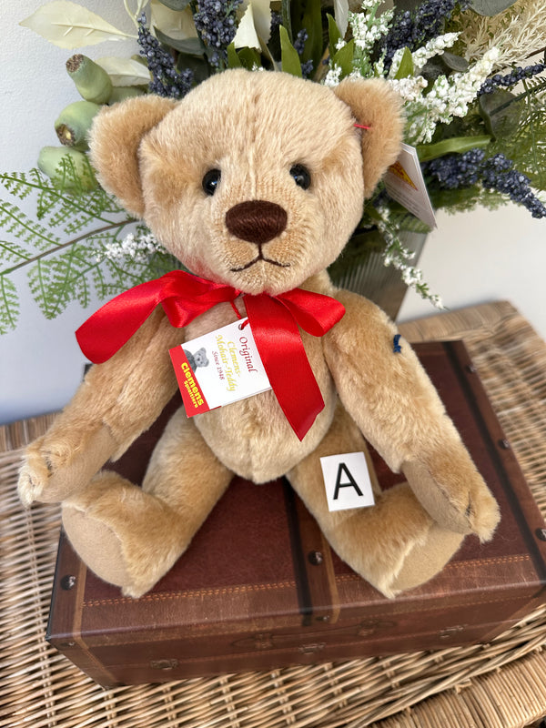 Clemens Nostalgia Gold 30cm Mohair Growler Teddy Bear Option A