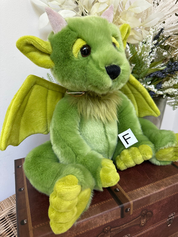 Spires Bearhouse by Charlie Bears Large Plush Green Gargoyle