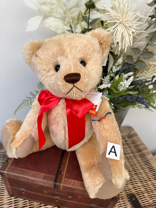 Clemens Large 40 cm Nostalgia Gold Mohair Growler Teddy Bear  Option A