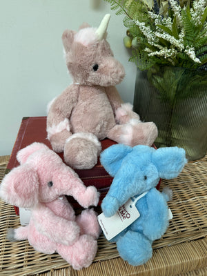 Effie Elephant Small Bubblegum Pink Bear & Me Plush Animal
