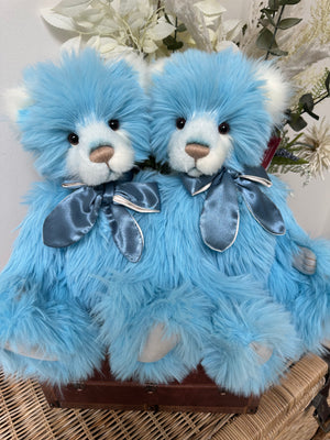 Suzanne Charlie Bears Blue Plush Collection Teddy Bear