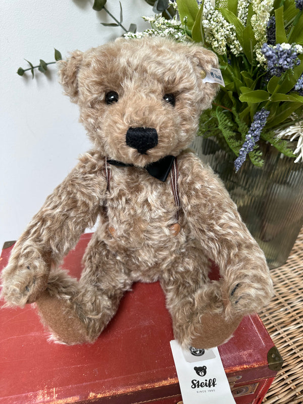 Frederic 34cm Steiff Mohair Teddy Bear with Growler & Bow tie.