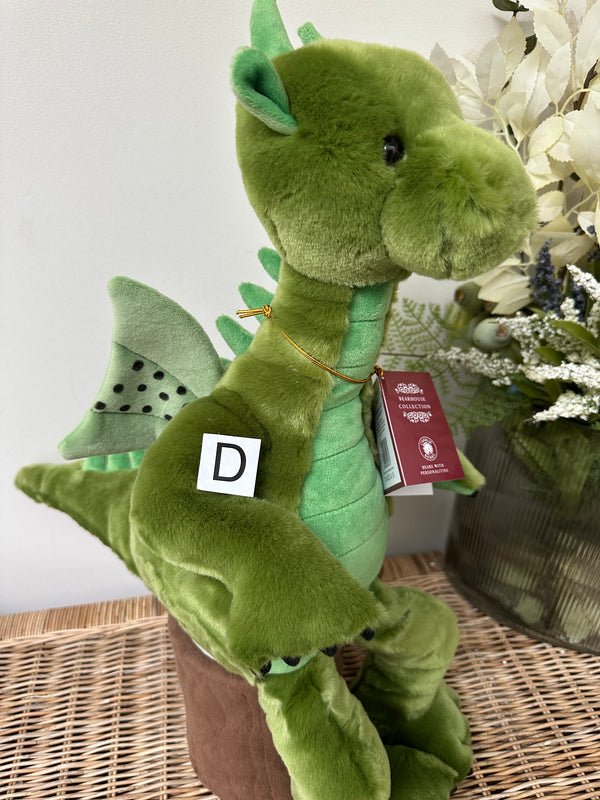 Deck Charlie Bears Bearhouse Large Plush Green Dragon