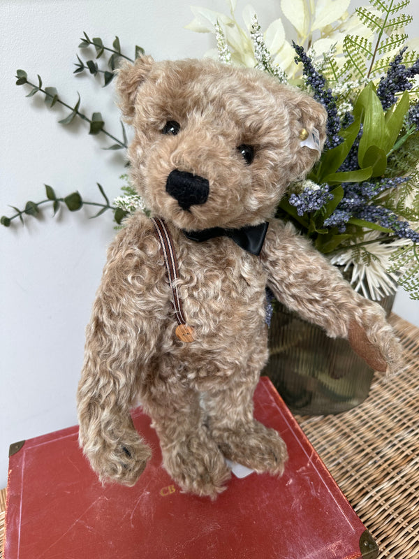 Frederic 34cm Steiff Mohair Teddy Bear with Growler & Bow tie.