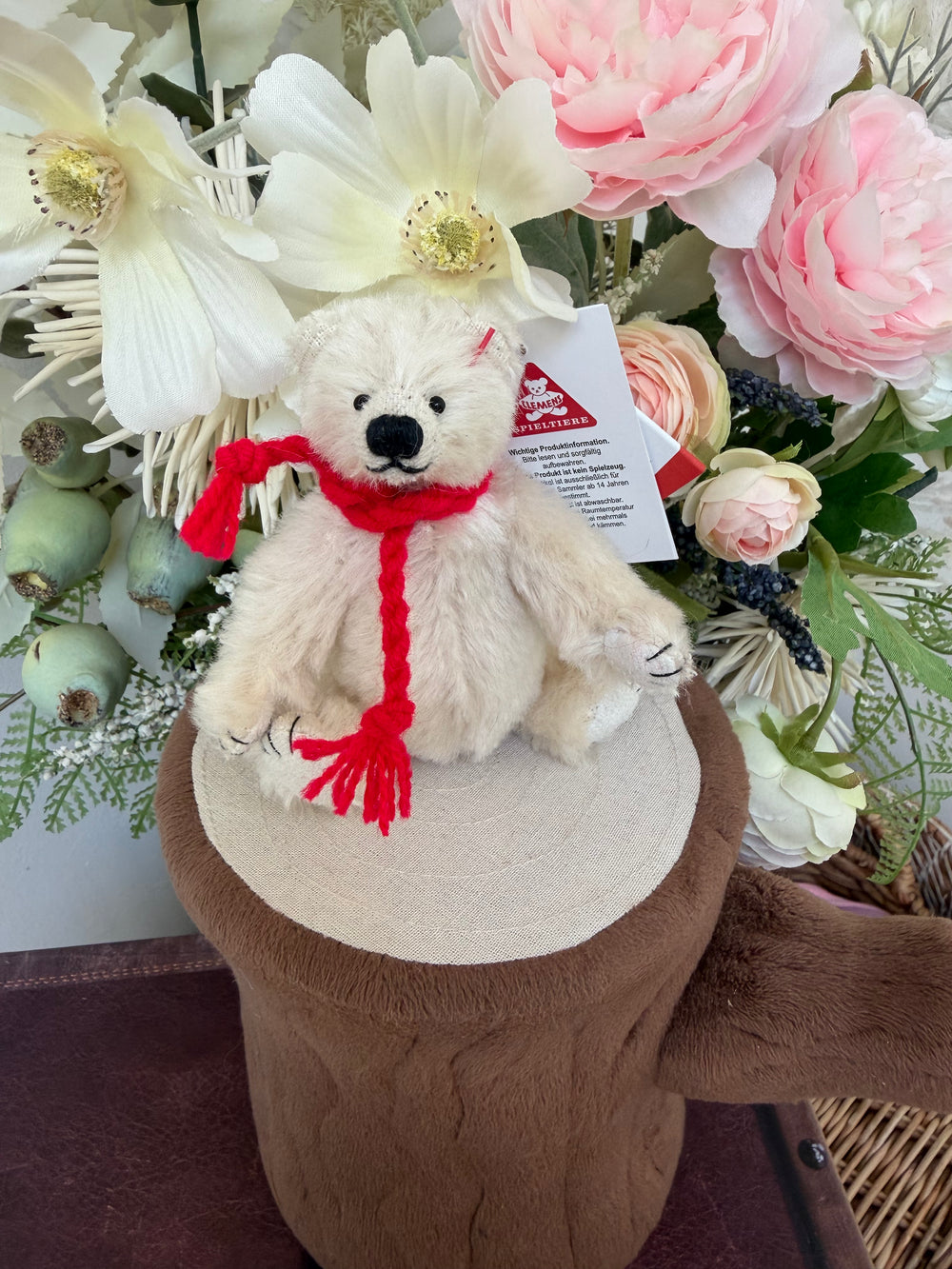 Clemens Miniature Mohair Polar Bear Schlumps jointed Teddy Bear