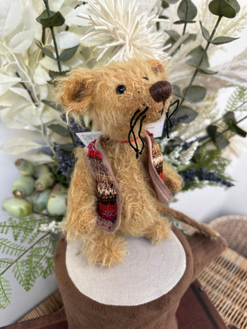 Bear of Hearts Mohair Mouse Hilke Clemens Limited Edition No 18