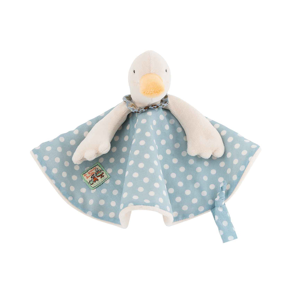La Grande Famille Jeanne The Duck Baby Soother Comforter - Moulin Roty