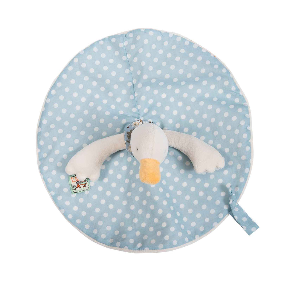 La Grande Famille Jeanne The Duck Baby Soother Comforter - Moulin Roty