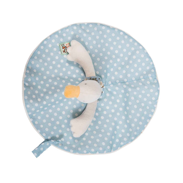 La Grande Famille Jeanne The Duck Baby Soother Comforter - Moulin Roty
