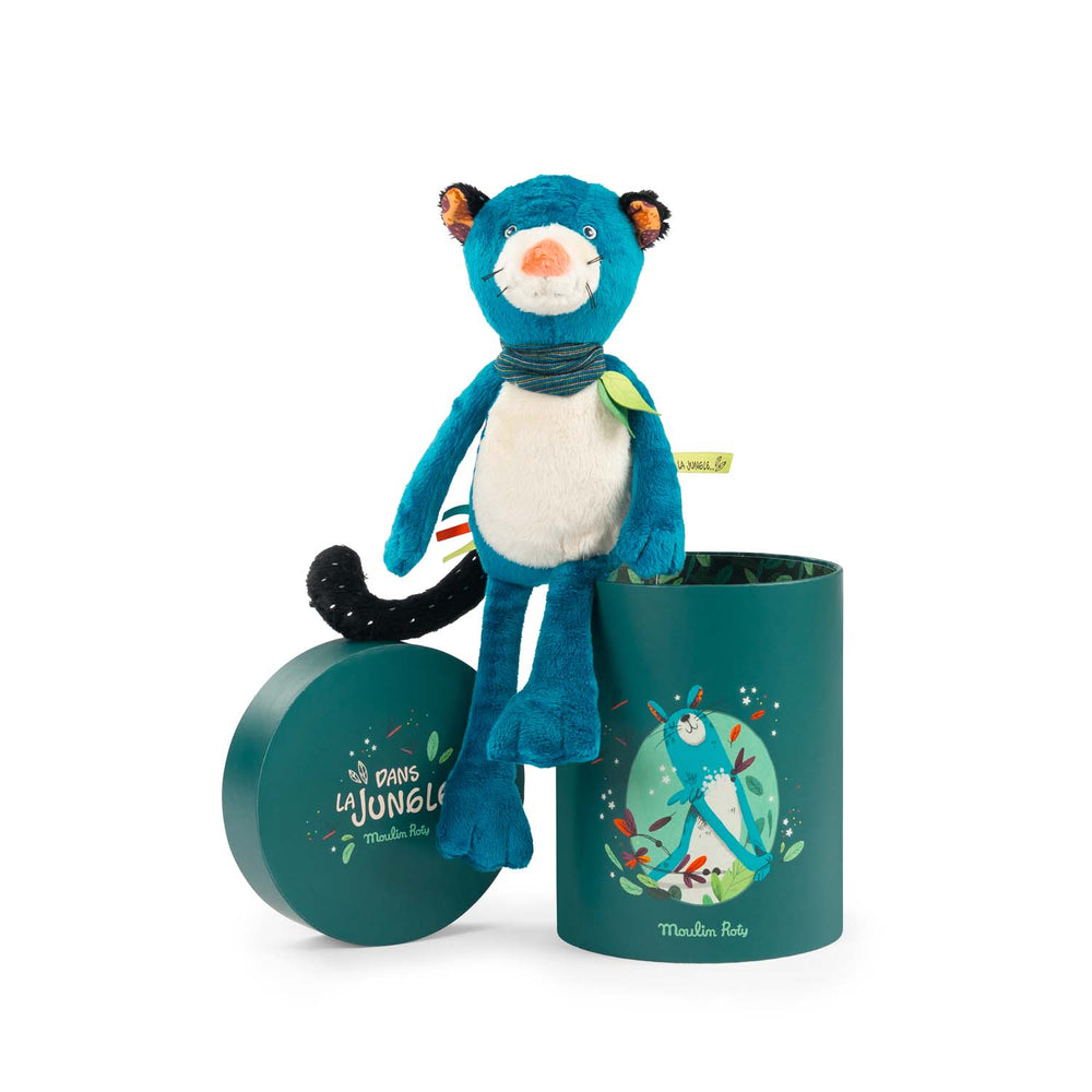 Moulin Roty Dans la Jungle Zimba Baby Panther Doll In Gift Box