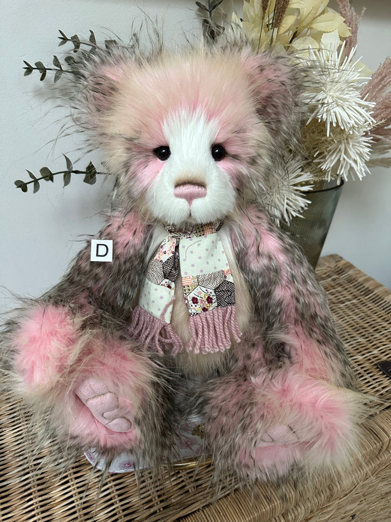 Hilary Charlie Bears Large Blush Pink 2022 Plush Teddy Bear