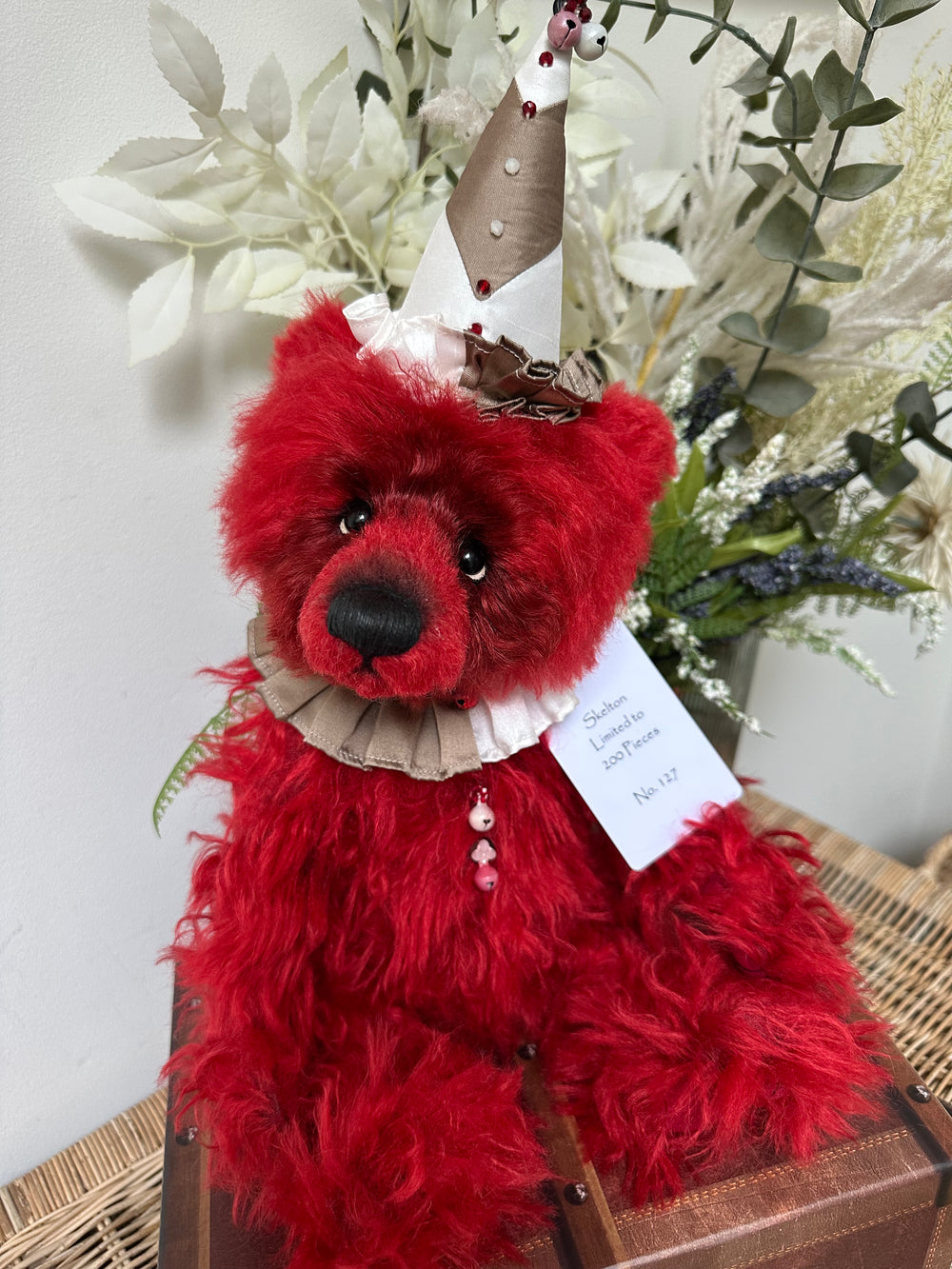 Skelton Limited Edition Alpaca / Mohair Limited Edition Clown Bear No 127