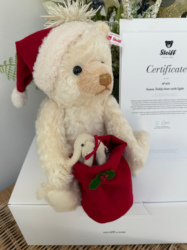 Santa Teddy Bear with Light Limited Edition No 475