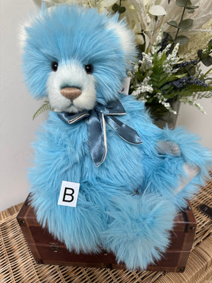 Suzanne Charlie Bears Blue Plush Collection Teddy Bear