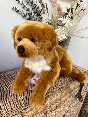 Golden Retriever Large Plush 60cm Hermann Teddy Bear Lying Puppy Dog.