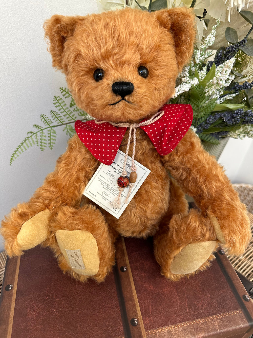 Deans Teddy Reggie 38cm Mohair Limited Edition Teddy Bear No 32