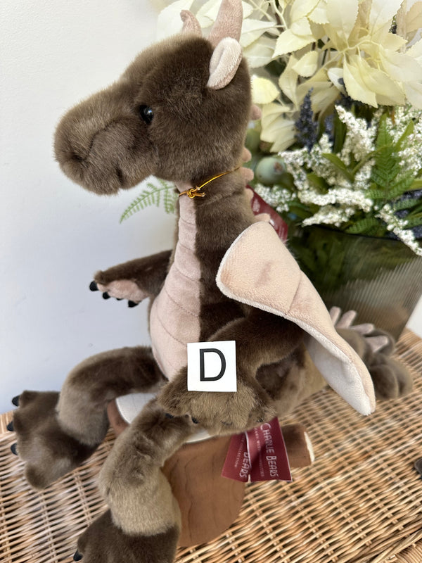 Clubs Charlie Bears Bearhouse Plush Charcoal Dragon