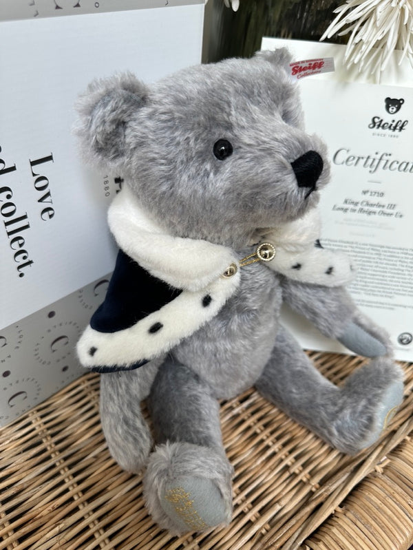 Steiff King Charles III Royal Collection Musical Teddy Bear No 1710