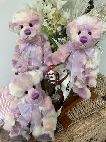 Hollyhock Charlie Bears Pink Pastel Plush Collection Teddy Bear