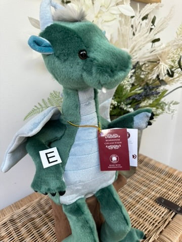 Spades Charlie Bears Bearhouse Large Plush Teal Blue Dragon