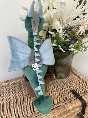Spades Charlie Bears Bearhouse Large Plush Teal Blue Dragon