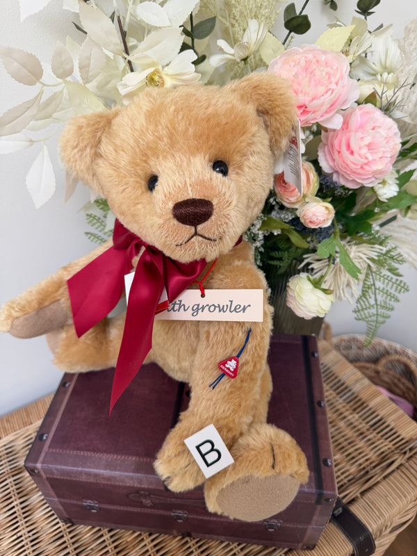 Clemens Large 40 cm Nostalgia Gold Mohair Growler Teddy Bear  Option B