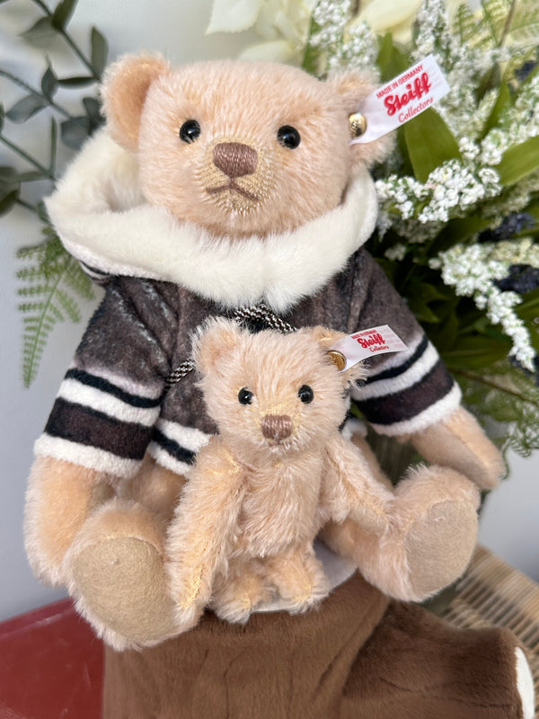 Mama Teddy Bear with Baby Steiff Christmas Collection No 695