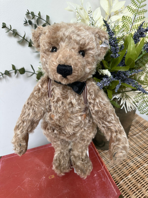 Frederic 34cm Steiff Mohair Teddy Bear with Growler & Bow tie.