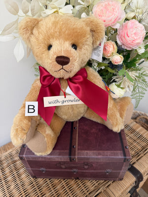 Clemens Large 40 cm Nostalgia Gold Mohair Growler Teddy Bear  Option B