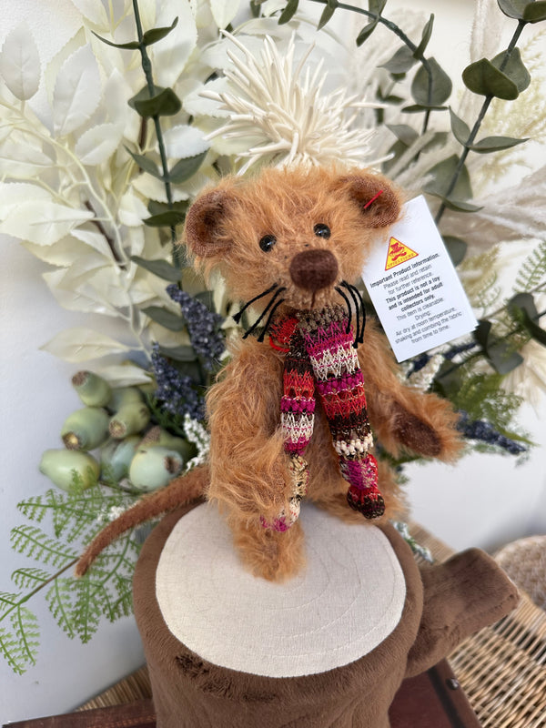 Bear of Hearts Mohair Mouse Nael Clemens Limited Edition No 31