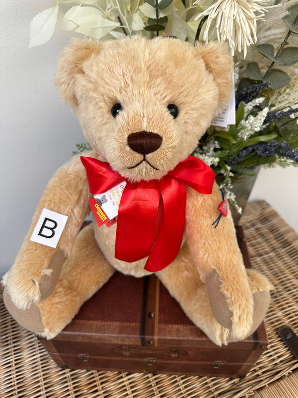 Clemens Large 40 cm Nostalgia Gold Mohair Growler Teddy Bear  Option B