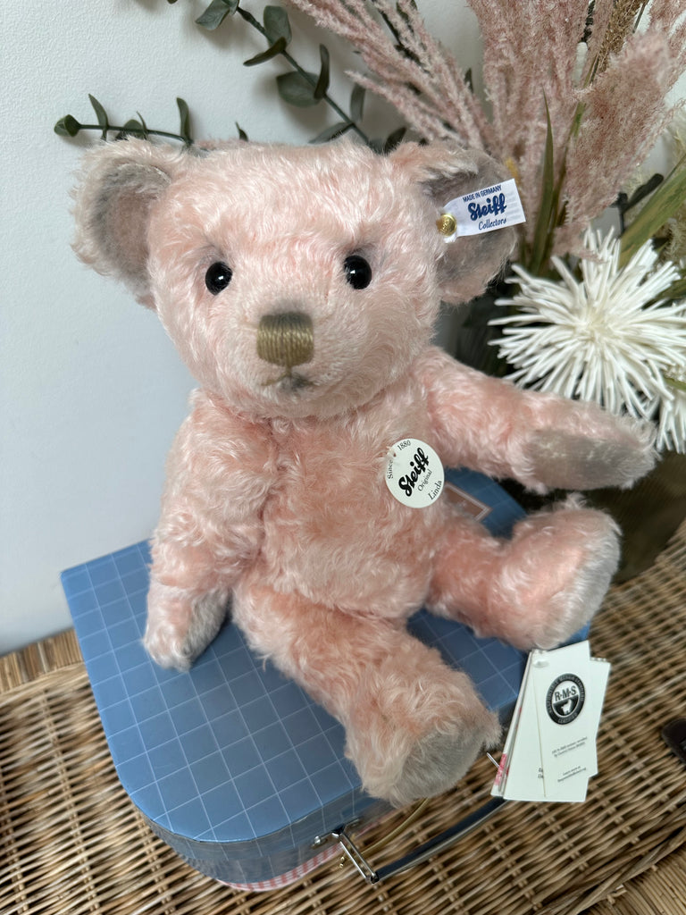 Linda Steiff 30cm Pink Mohair Classic Collectors Teddy Bear with