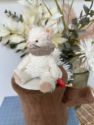 Michelle 14cm Teddy Hermann Original Limited Edition Miniature Mohair Kitten No 59