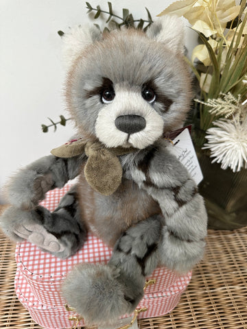 Night Owl Charlie Bears Plush & Alpaca Plumo Teddy Bear