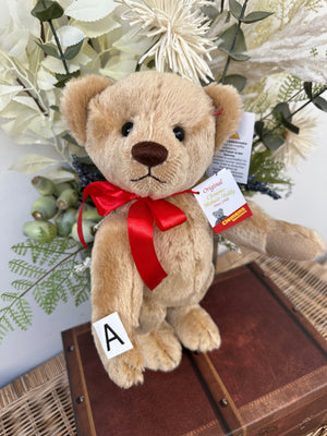 Clemens Nostalgia Gold 30cm Mohair Growler Teddy Bear Option A