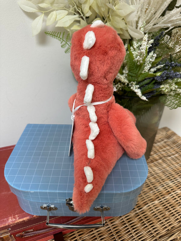 Stevie Stegosaurus Marmalade Orange Medium Bear & Me Children's Toy Dinosaur