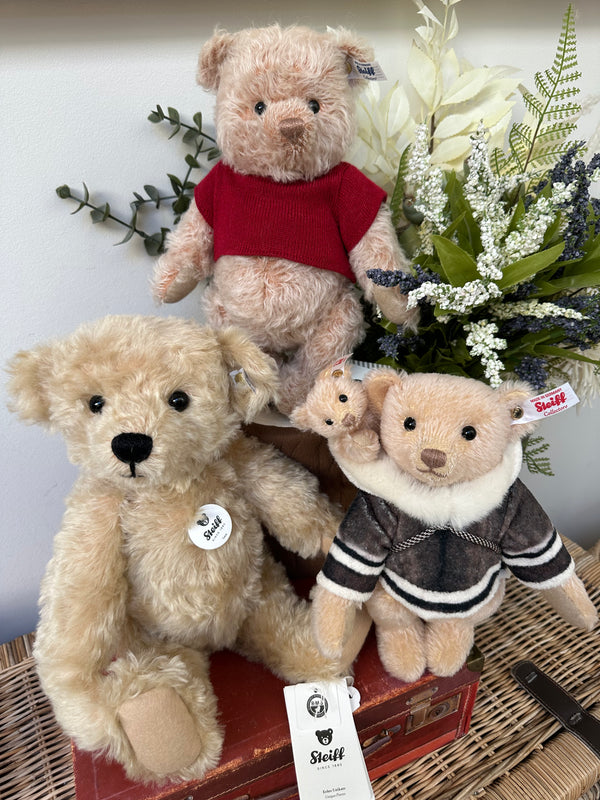 Mama Teddy Bear with Baby Steiff Christmas Collection No 695