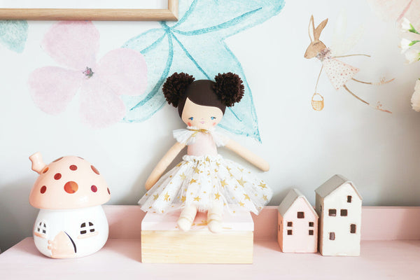 Alimrose Large Celine Ivory Gold Star 50cm Children's Toy Doll