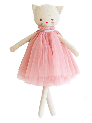Aurelie Linen Blush Cat Children's Doll