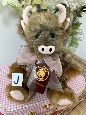 Prairie Charlie Bears Plush Collection Collectable Cow