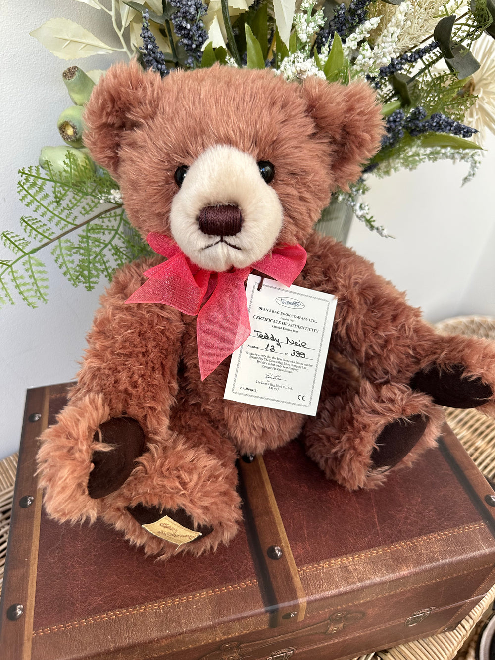 Deans Teddy Neil 30cm Jointed Plush Limited Edition Bear No 13