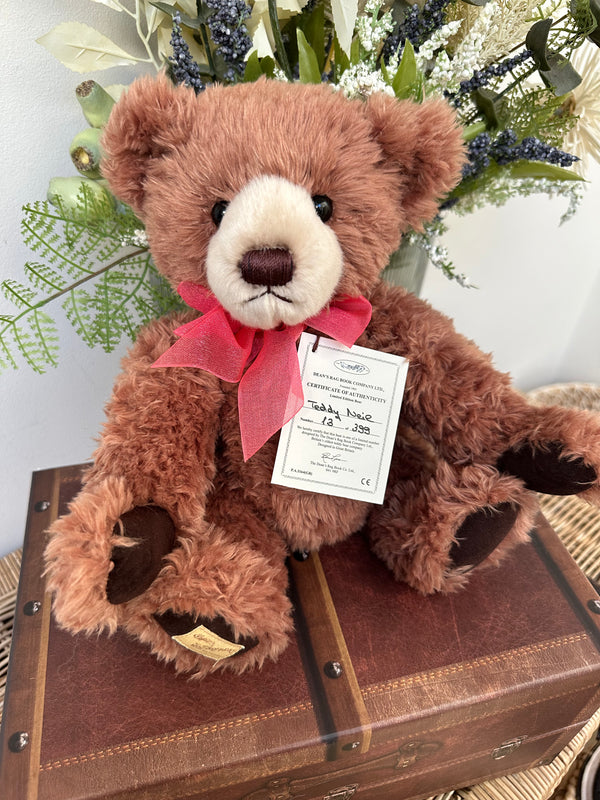 Deans Teddy Neil 30cm Jointed Plush Limited Edition Bear No 13