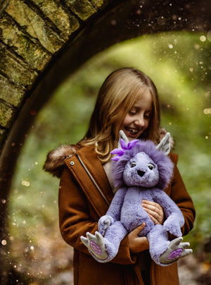 Amethyst Boo Bearhouse by Charlie Bears Plush Troll